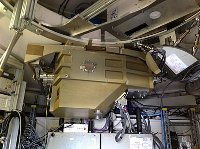The ArTeMiS cryostat in position at APEX