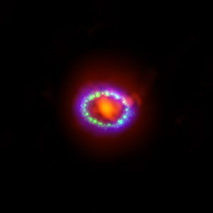 Composite image of Supernova 1987A