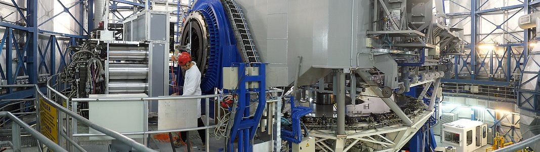 The MUSE instrument attached to the Very Large Telescope