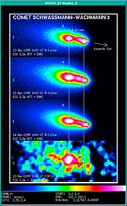 First Images of Split Comet Schwassmann-Wachmann 3