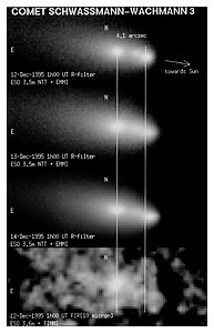 First Images of Split Comet Schwassmann-Wachmann 3