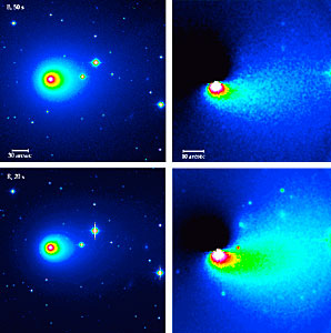 Asymmetries in the Coma of Comet Hyakutake