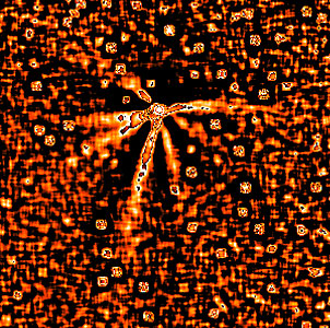 Seven Jets in Comet Hale-Bopp