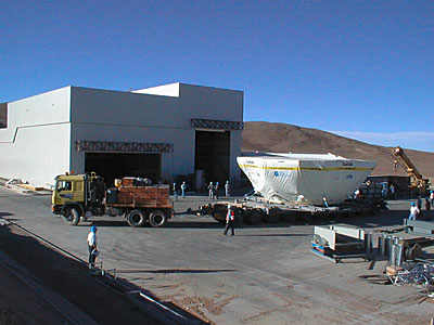 Arrival of the VLT M1 Mirror Cell