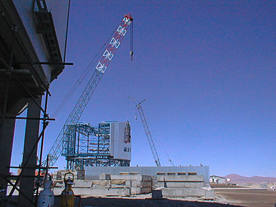 Construction work on the 4th unit telescope enclosure