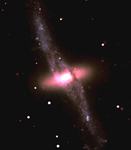 First VLT Colour Photo of a Strange Galaxy