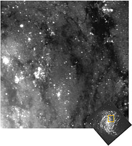 The VLT Looks Deep into a Spiral Galaxy