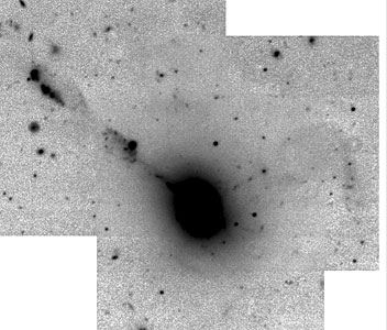 The VLT Records Faint Structures in Colliding Galaxies