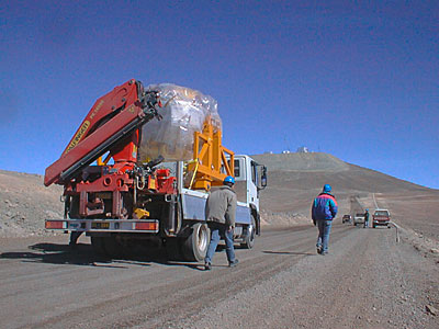 First Major Astronomical Instrument Mounted on VLT