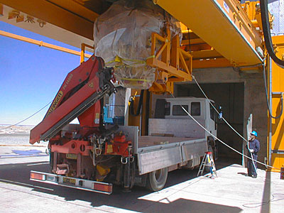 First Major Astronomical Instrument Mounted on VLT
