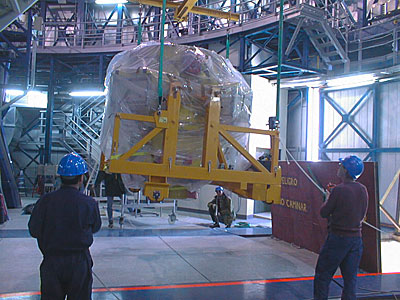 First Major Astronomical Instrument Mounted on VLT