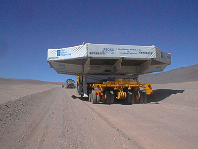 Second 8.2-m VLT Mirror and its Cell Arrive at Paranal
