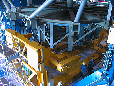 Installation of M1 Cell with Dummy Mirror on VLT UT2