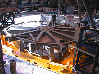 Installation of M1 Cell with Dummy Mirror on VLT UT2