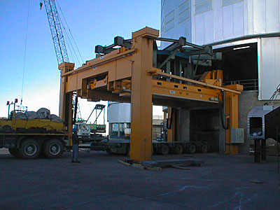 Installation of M1 Cell with Dummy Mirror on VLT UT2
