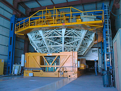 Installation of M1 Cell with Dummy Mirror on VLT UT2