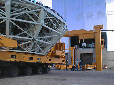 Installation of M1 Cell with Dummy Mirror on VLT UT2