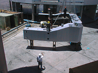 Installation of the VLT UT3 centrepiece