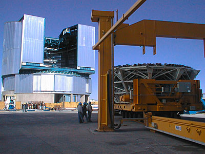 Construction work on the VLT UT4