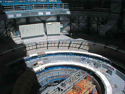 Construction work on the VLT UT4