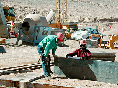 Concrete Foundation for the Building
