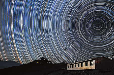 Star trails over La Silla