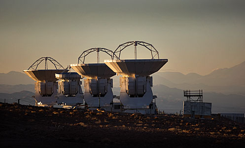 ALMA antennas at OSF
