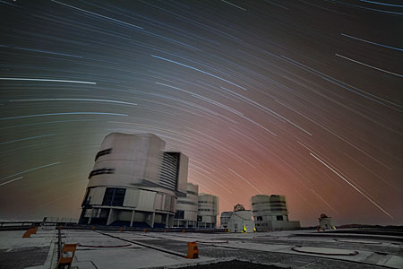 Celestial equator above Paranal