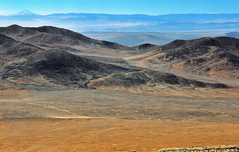 The volcano in the desert