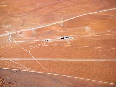 APEX Image Calendar, July 2010 — APEX Chajnantor Facilities seen from Cerro Chajnantor