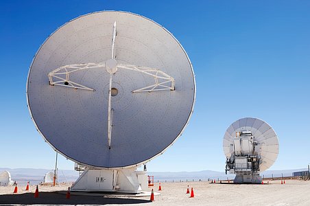 ALMA atennas at the OSF