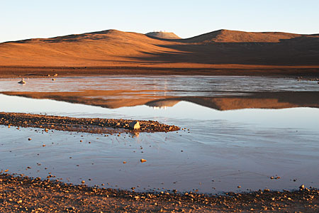 Icy lagoon near Paranal