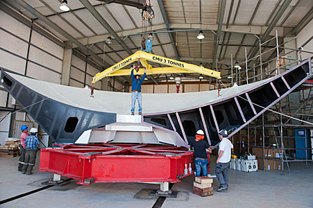 Antenna reflector section
