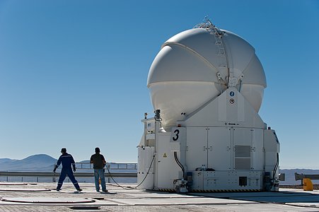 VLT Auxiliary Telescope 3 being moved