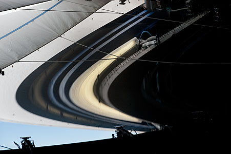 Reflection in the UT4 primary mirror