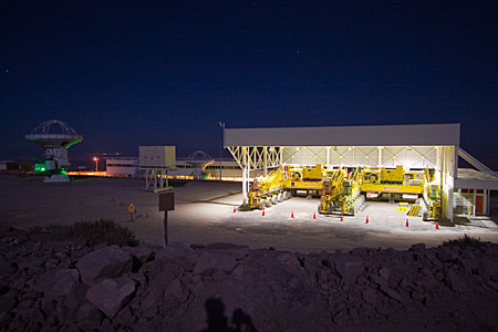The ALMA Transporter Shelter at the Operations Support Facility (OSF)
