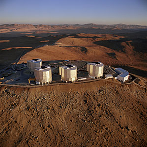 Aerial view of Paranal Observatory