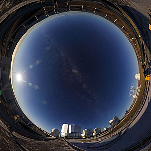 Een heldere nacht op Paranal