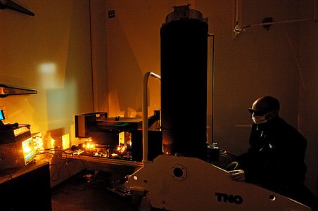 High Power Laser test of VLT 4LGSF Laser Launch Telecope