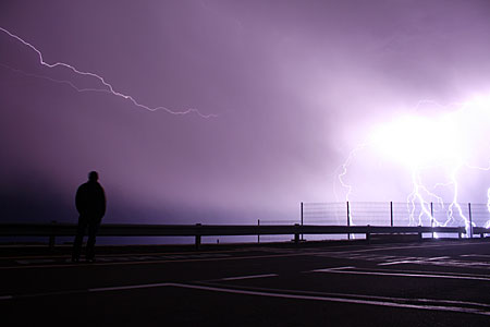 Lightning over Paranal