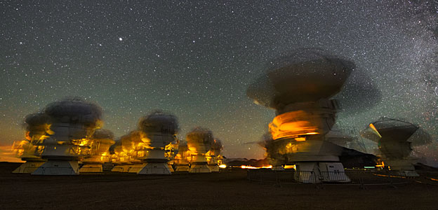 Dancing telescopes