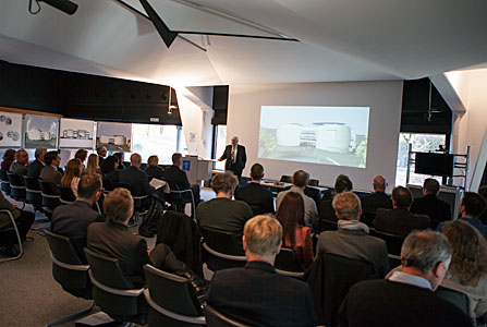 Klaus Tschira presentation at the ESO Supernova signing event