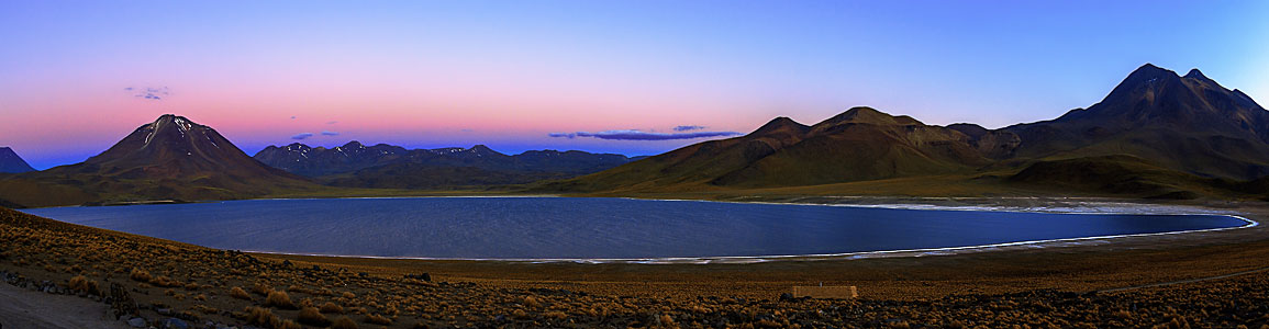 Panorama of a beautiful habitate in the desert