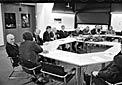 Contract signing between AMOS and ESO, 1992.