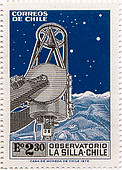 La Silla Post Stamp in Chile