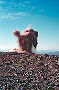 La Silla observatory early construction