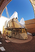 Part of a European ALMA antenna