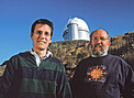 Didier Queloz and Michel Mayor at La Silla