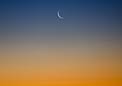 Twilight crescent Moon