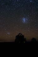 Magellanic Clouds over Paranal
